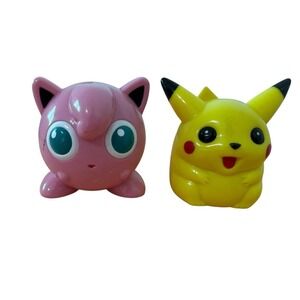 VTG Pokemon Pikachu Stapler Jigglypuff Tape Dispenser Set 90s